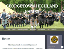 Tablet Screenshot of georgetownhighlandgames.com